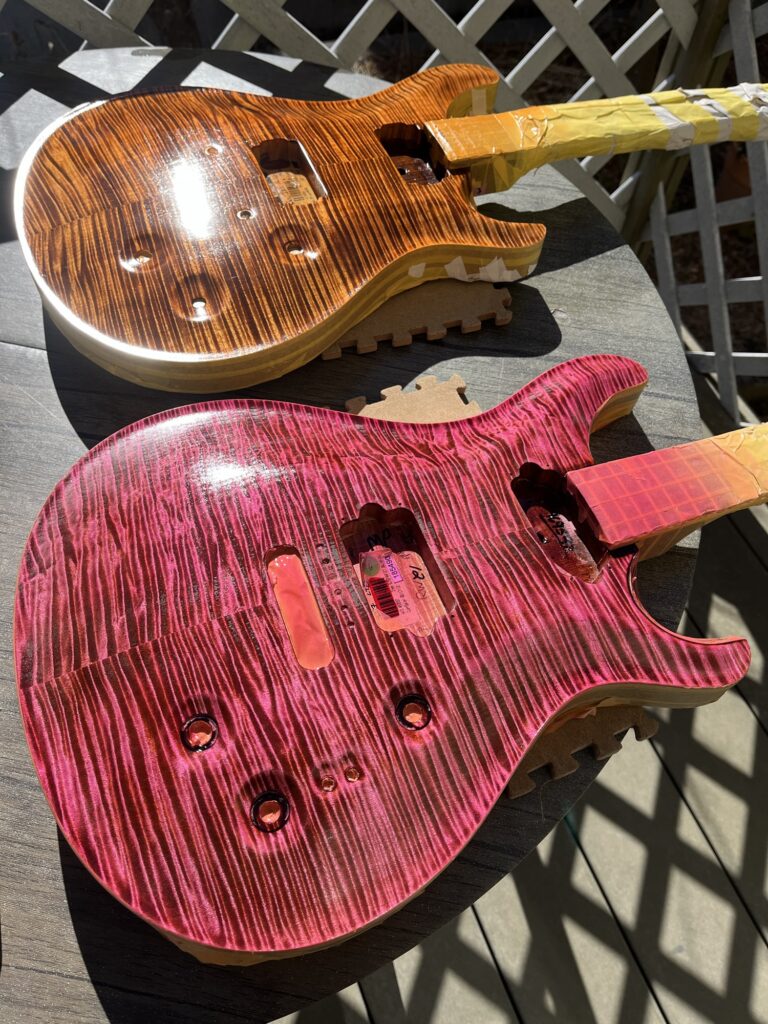 PRS 再塗装　ピンク　オレンジ