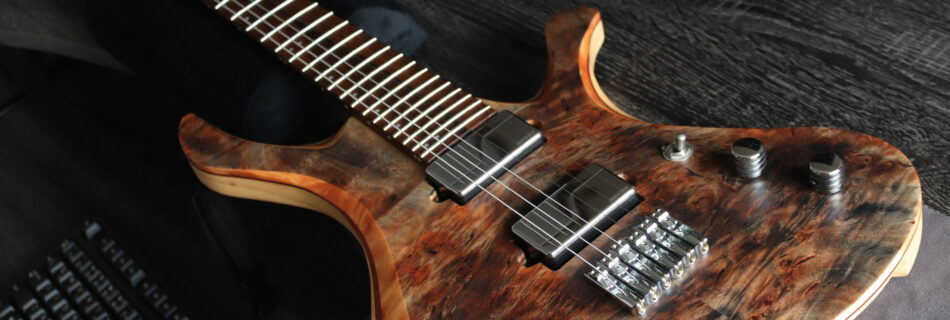 Skervesen custom guitars swan6 ピックアップ高さ調整