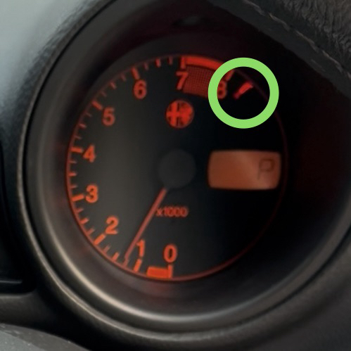 アルファロメオ156 燃料噴射系　警告灯チェックランプ