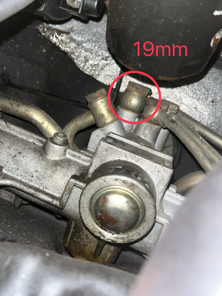 アルファロメオ156 高圧側 パワーステアリングホース バンジョーボルトサイズ19mm