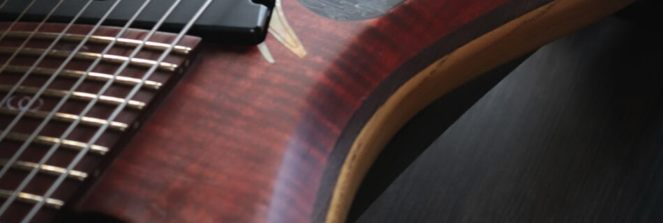 オクターブが合わない　ブリッジ交換　Red Layer Guitars Juggernaut Samurai