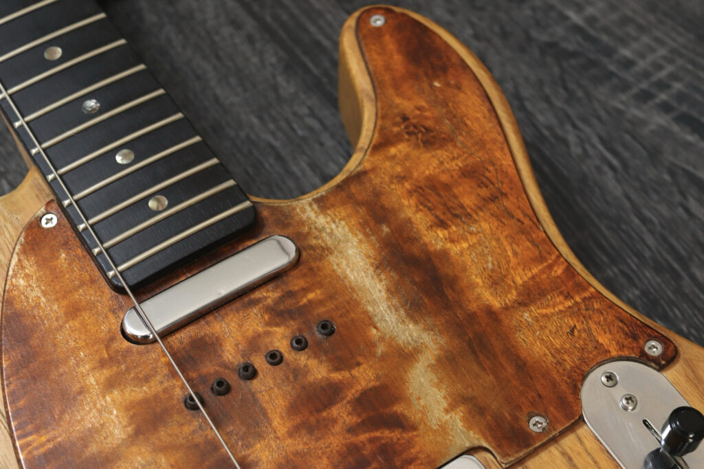 ペルジノ テレキャスター 木製ピックガード アクティブ回路 WAVER PERUGINO 大阪 日本製ギター工房