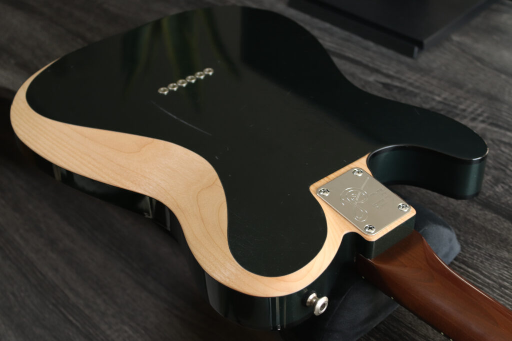 テレキャスター　背面加工　コンター加工　ネックジョイント加工　ヒールレス加工