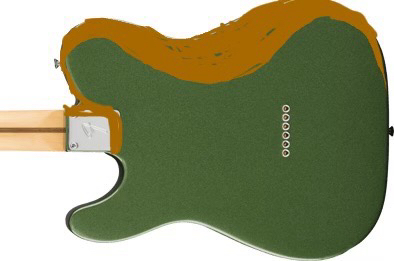 テレキャスター　肋骨痛い　弾きにくい　コンター加工　ヒールレス加工