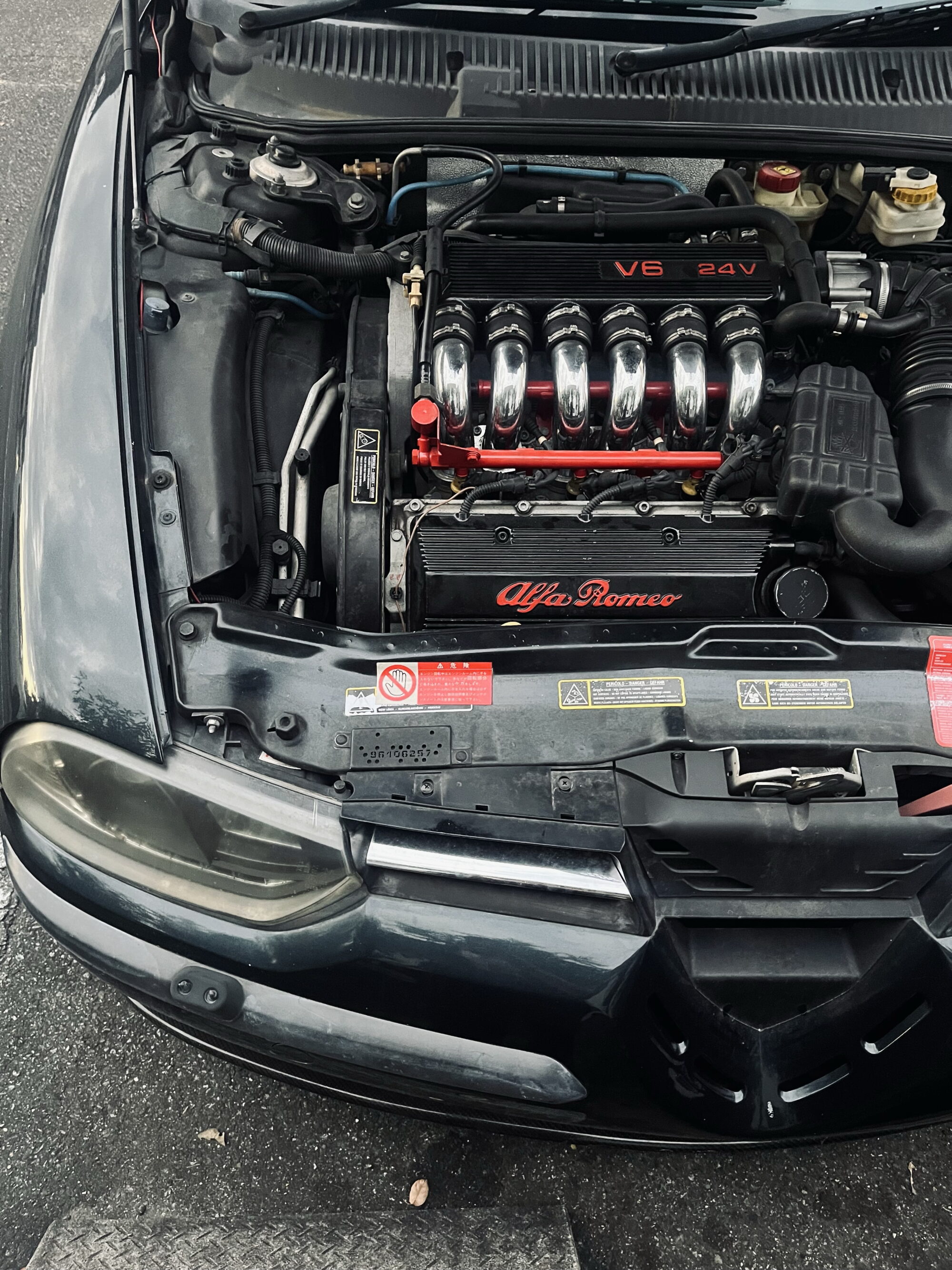 アルファロメオ156 パワーステアリングホース交換