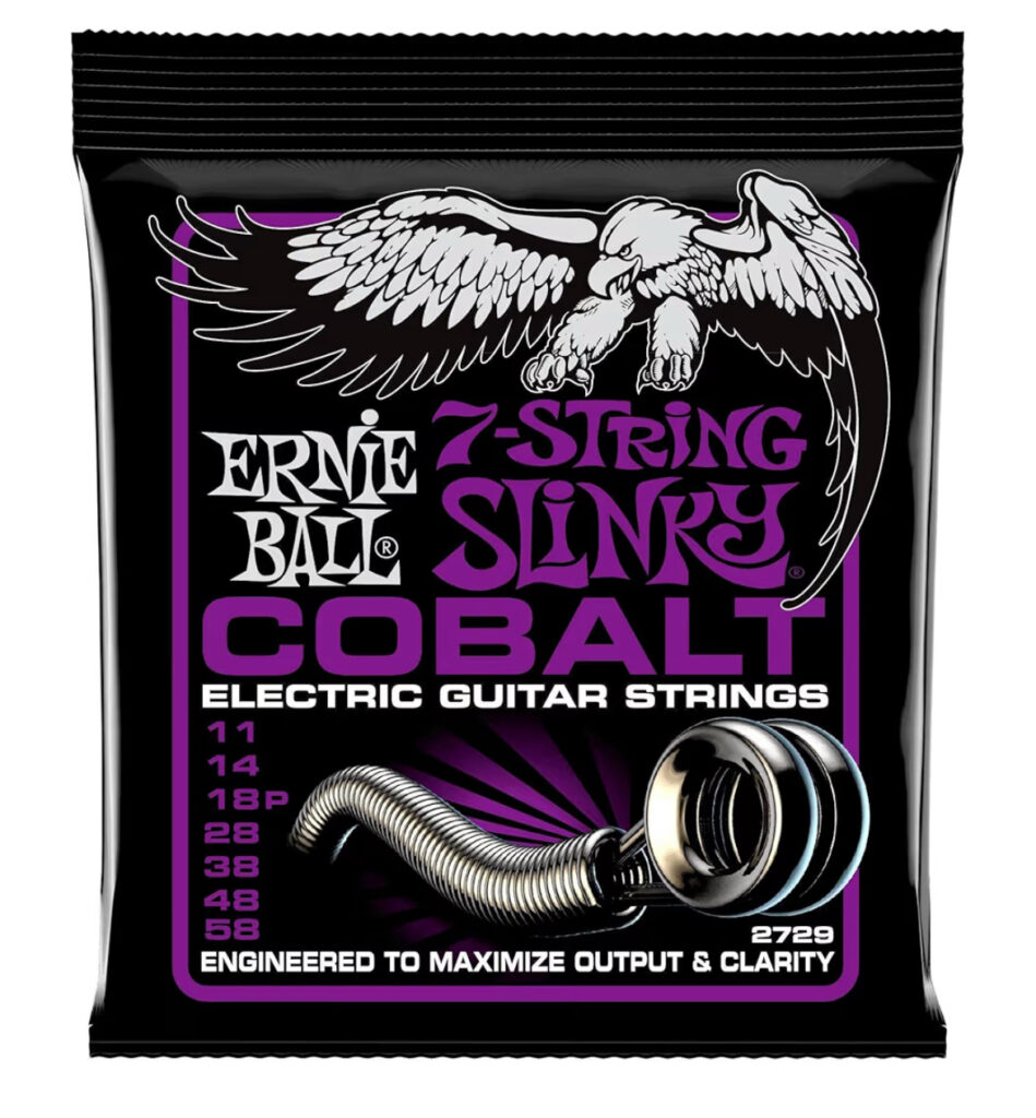 メタル　ギター弦　【正規品】 ERNIE BALL 2729 エレキギター弦 7弦 (11-58) COBALT 7-STRING POWER SLINKY コバルト・パワー・スリンキー