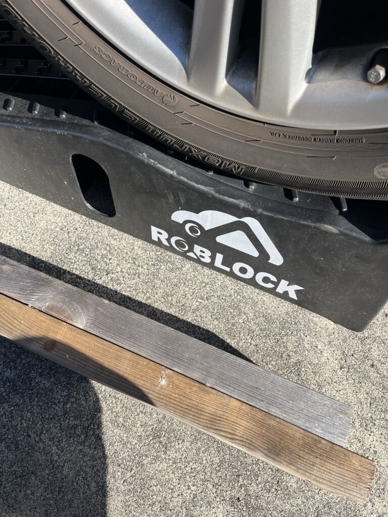 GRX120 トヨタマークX ホイール純正 スロープ ジャッキアップ