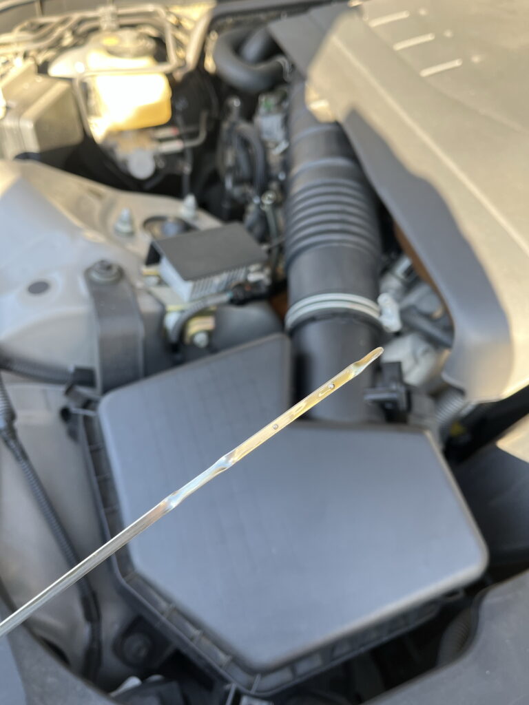 GRX120 トヨタマークX オイル交換 レベルゲージ どのくらい