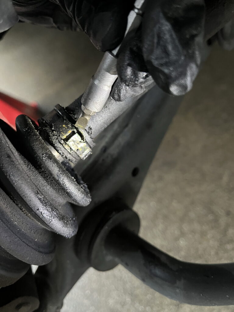 アルトラパンHE21S ドライブシャフトブーツ　バンド外し方