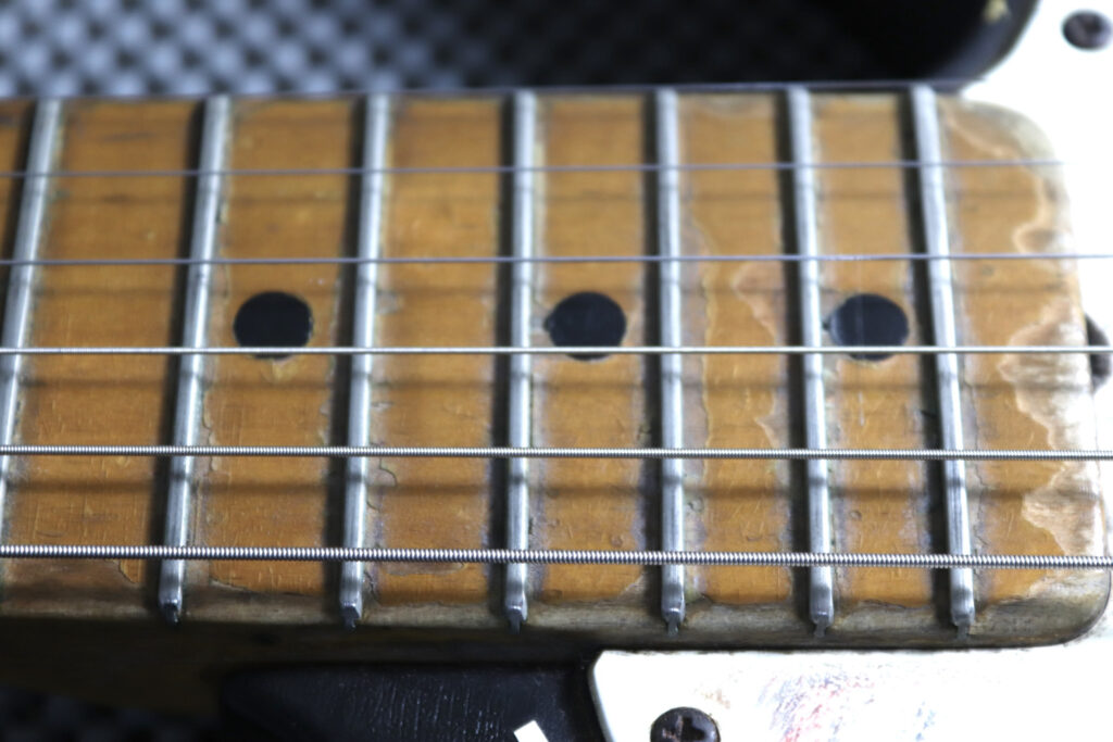 フェンダー　Fender　USA　テレキャスター　フレットの消耗