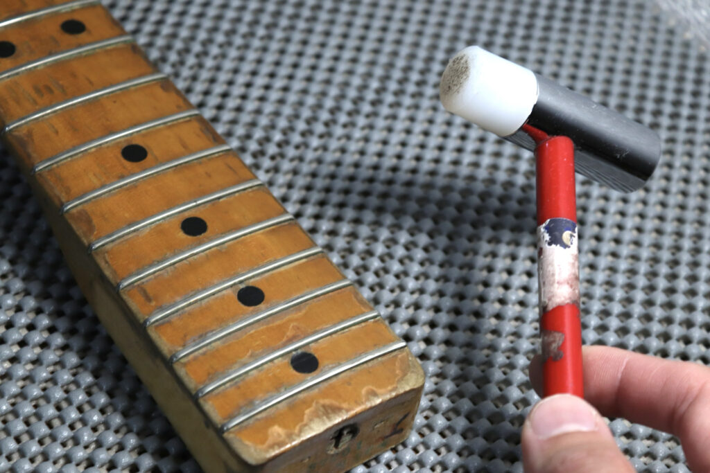 フレット浮き　70年代　ヴィンテージギター　リペア　1976年製　フェンダー　Fender　USA　テレキャスター