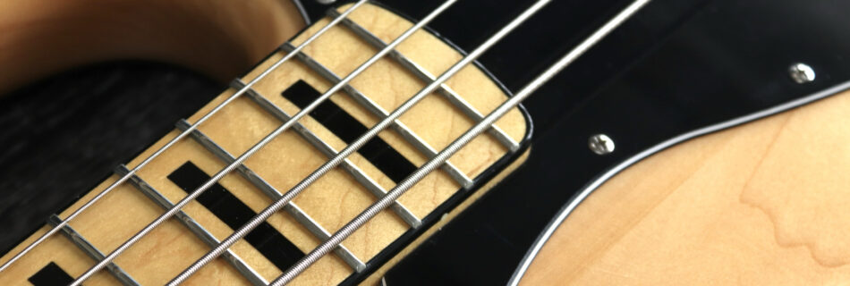 ブロックインレイ　メイプル指板