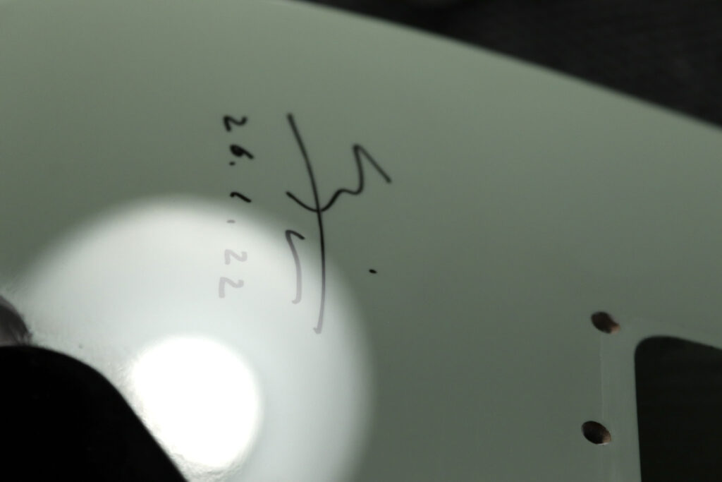 直筆サイン 保護 塗装