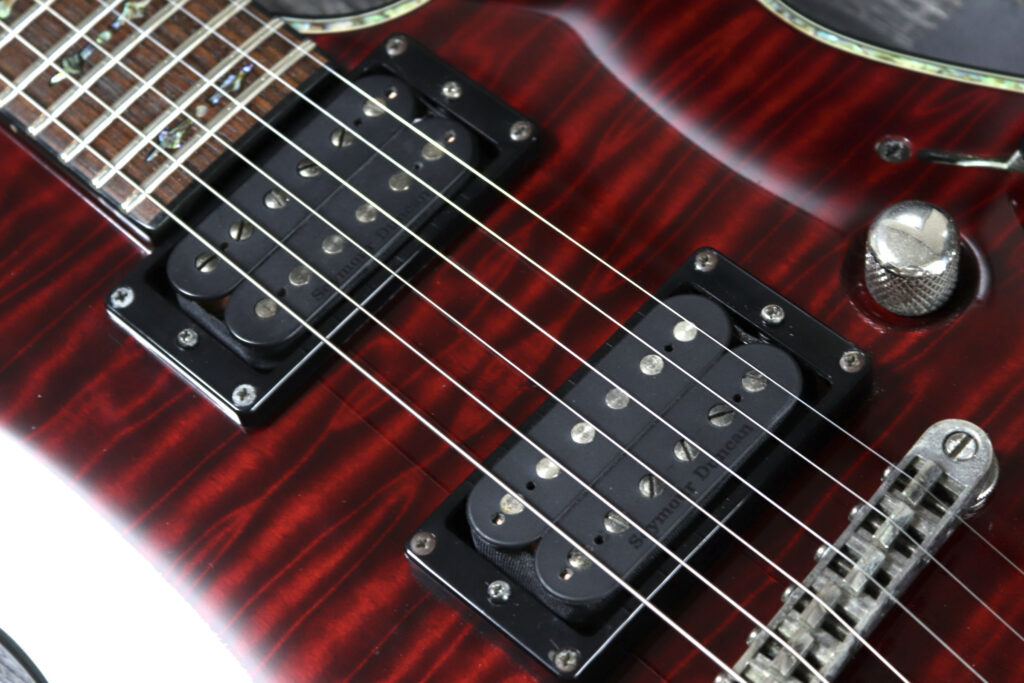 ナズグル＆センティエント　ピックアップ交換　1ボリューム　ダミー配線　SCHECTER / AD-C-1-HR Hellraiser C-1 Black Cherry