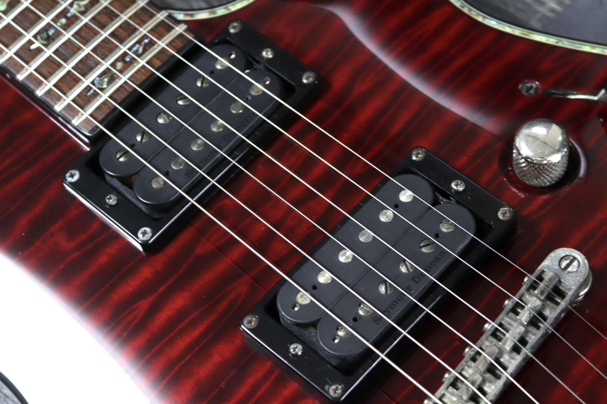 ナズグル＆センティエント　ピックアップ交換　1ボリューム　ダミー配線　SCHECTER / AD-C-1-HR Hellraiser C-1 Black Cherry