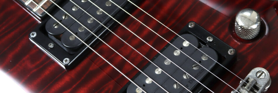 ナズグル＆センティエント　ピックアップ交換　1ボリューム　ダミー配線　SCHECTER / AD-C-1-HR Hellraiser C-1 Black Cherry