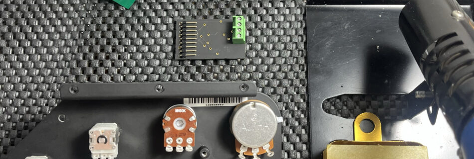 Musicman BONGO6　ミュージックマン　ボンゴ６弦ベース　プリアンプ交換　Tone Capsule Darkglass Electronics　配線図