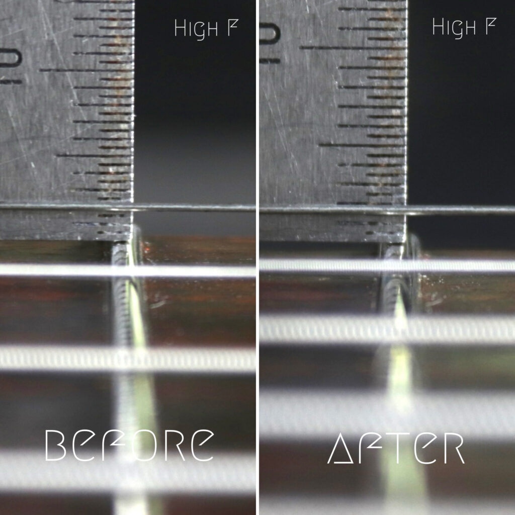 7弦ベース　弦高調整　1弦　ハイFチューニング　High F