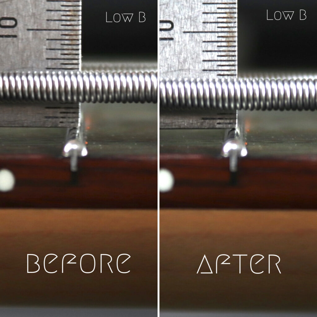 7弦ベース　弦高調整　ハイFチューニング　High F