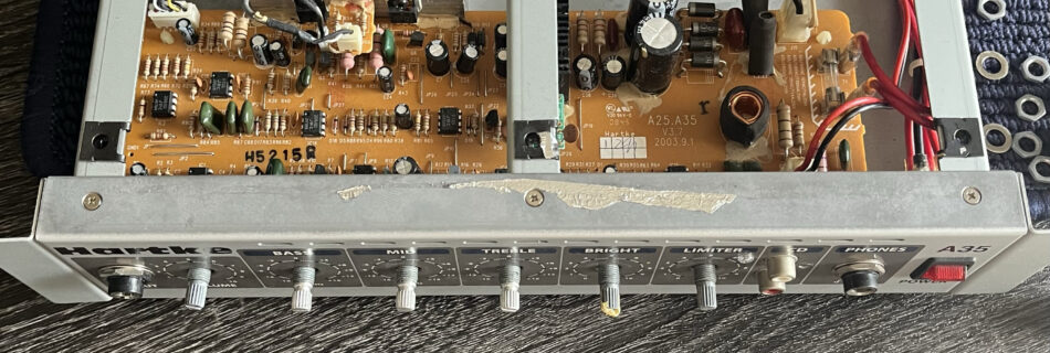 Hartke A35 ジャック故障　ベースアンプ　自宅用　練習用　コンボアンプ